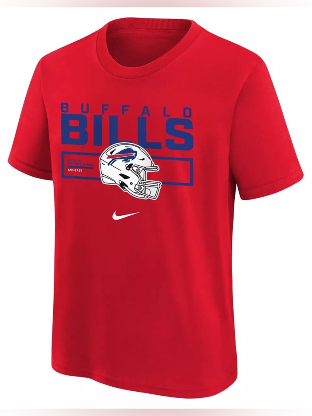 Nike Kids Youth Buffalo Bills University Crew T shirt Tee Large 14/16 NFL